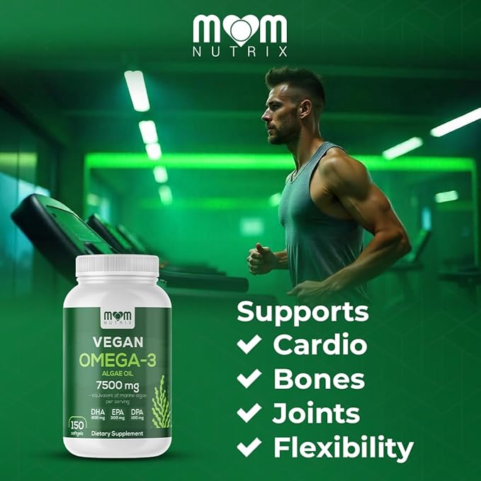 Fish Oil Alternative - Vegan Omega 3 Supplement Algae Oil DHA EPA DPA - Plant Based Omega 3 Fatty - Organic &amp Non-GMO - 150 Softgels