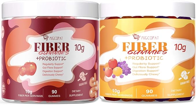 (Grape Apple Orange) Fiber Gummies+Apple Gummies