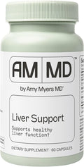 Amy Myers MD Liver Support - Comprehensive Liver Support Health Formula - Herbal Supplement with Milk Thistle &amp Selenium - Gentle Support for Liver Health &amp Bile Flow - 60 Capsules (60 Serving