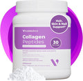VitaMedica Collagen Peptides Powder for Women &amp Men - Healthy Hair Skin Nails Bones and Joints - Hydrolyzed Types I &amp III Grass-Fed Pasture-Raised Protein Zero Sugar - 30 Servings