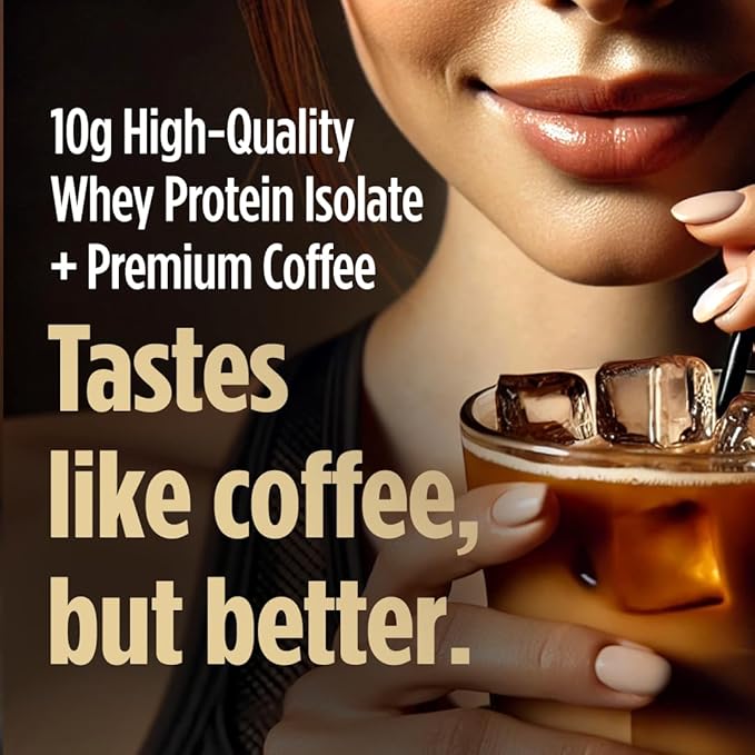 VitaCup Slim Protein Coffee Shake for Diet Support Instant Coffee w/Whey Protein Powder B Vitamins &amp Fiber Dietitian Developed for Performance &amp Taste Make as Iced Coffee or Shake 2 Bags
