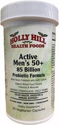 Holly Hill Health Foods Active Men's 50+ 85 Billion Probiotic Formula 60 Vegetarian Capsules