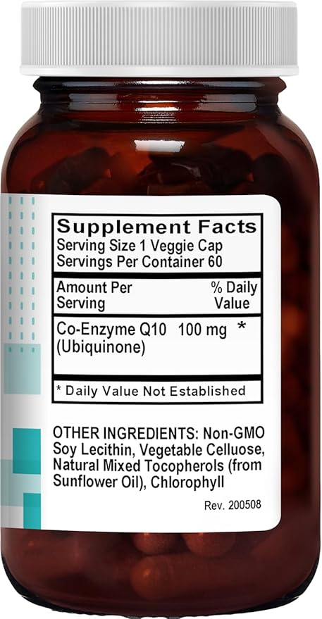 Coenzyme Q-10 100 Mg High Absorption - 60 Liquid Vegicaps