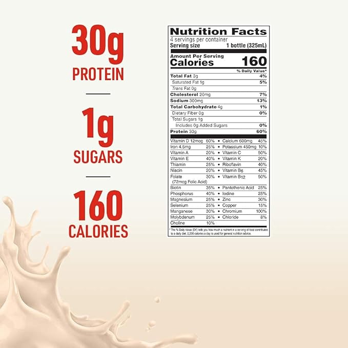 BOOST Glucose Control Max 30g Protein Nutritional Drink 12 Rich Chocolate + 12 Very Vanilla (Pack of 24)