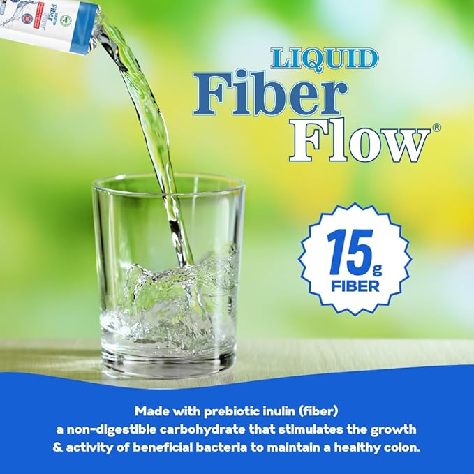 Nutritional Designs Liquid Fiber for Kids - Kids Fiber Supplement Sugar-Free Prebiotic Inulin Fiber Fiber Drink Mix Natural Bowel Regularity Drink for Healthy Intestinal Balance 100 Packets
