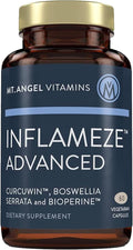 Mt. Angel Vitamins: Inflameze Advanced. Joint Health Collagen Protection Turmeric Supplement 60 Capsules
