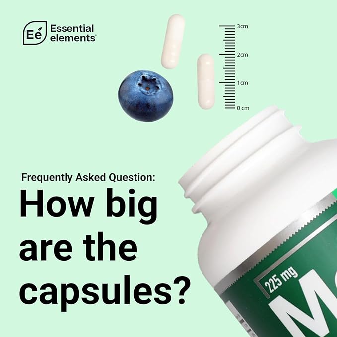 Essential Elements Magnesium Plus Zinc with Vitamin D3 - Scientifically Formulated Heart Bone &amp Muscle Support - 225mg Triple-Strength Magnesium Complex with Glycinate Malate Citrate - 360 Cou