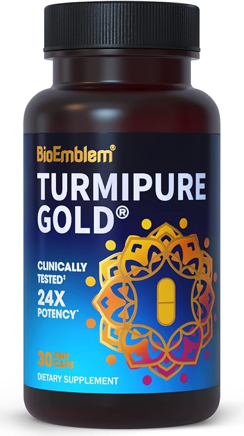 BioEmblem Triple Magnesium Complex and Turmeric Curcumin with Clinically Studied TurmiPure and CoQ10 with BioPerine