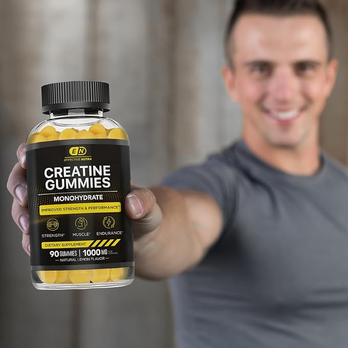 EFFECTIVE NUTRA Creatine Gummies &amp Resveratrol Gummies Bundle
