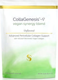 CollaGenesis™-V – 25g Protein Vegan Collagen MSM &amp Hyaluronic Acid Complete Amino Acid Profile Vitamins &amp Minerals Collagen Support Cofactors – Vegan Synergy Blend – Unflavored