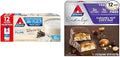 Atkins Creamy Vanilla Protein Shake 15g Protein 12 Count and Caramel Nut Chew Bar Dessert Favorite 5 Count Bundle