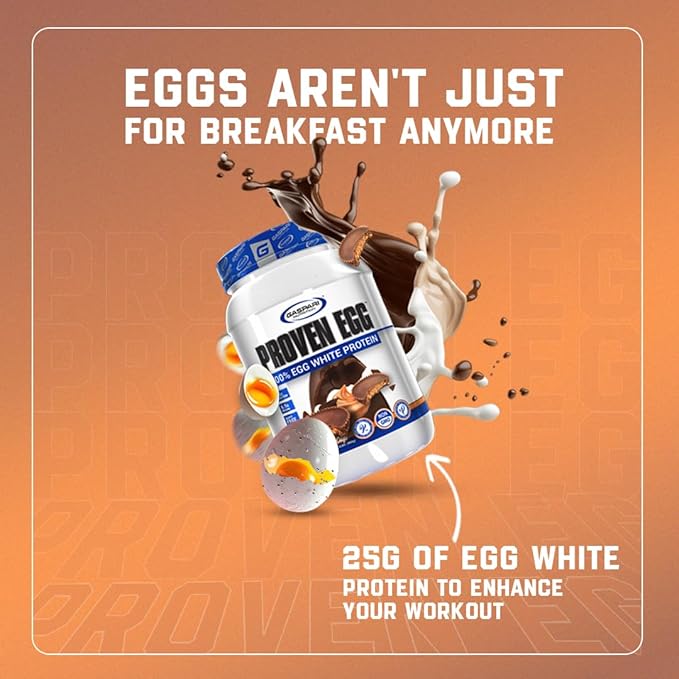 Gaspari Nutrition Proven Egg 100% Egg White Protein 25g Protein Keto Friendly Dairy and Lactose Free Soy Free (2 lbs Salted Caramel)