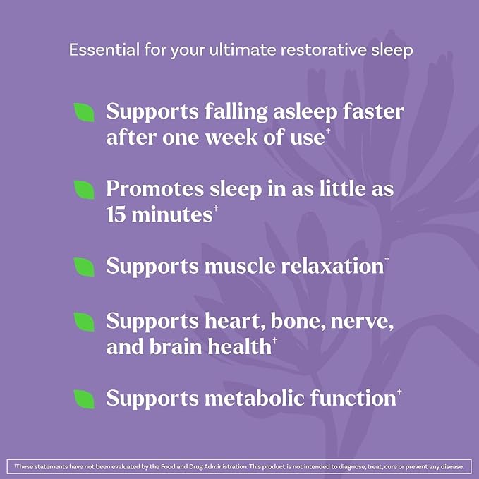 Natrol Sleep + Restore Magnesium Glycinate Blend Gummies with Melatonin 5mg - Calm Magnesium with GABA Botanical Blend Cherry Flavor 60 Gummies (Pack of 2)