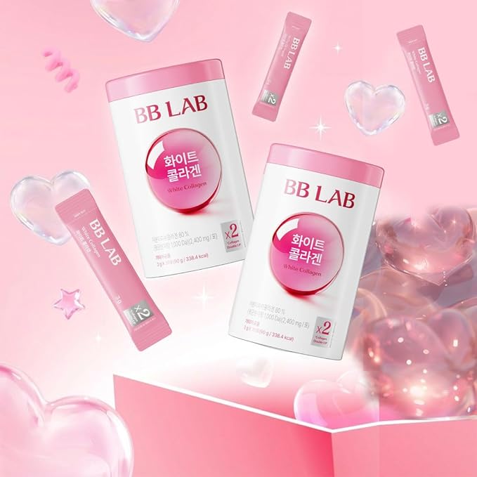 BB LAB White Collagen 2400mg Low Molecular Fish peptide 1000 Dalton Travel Easy On-The-Go Packet Korean Collagen Daily Beauty Routine