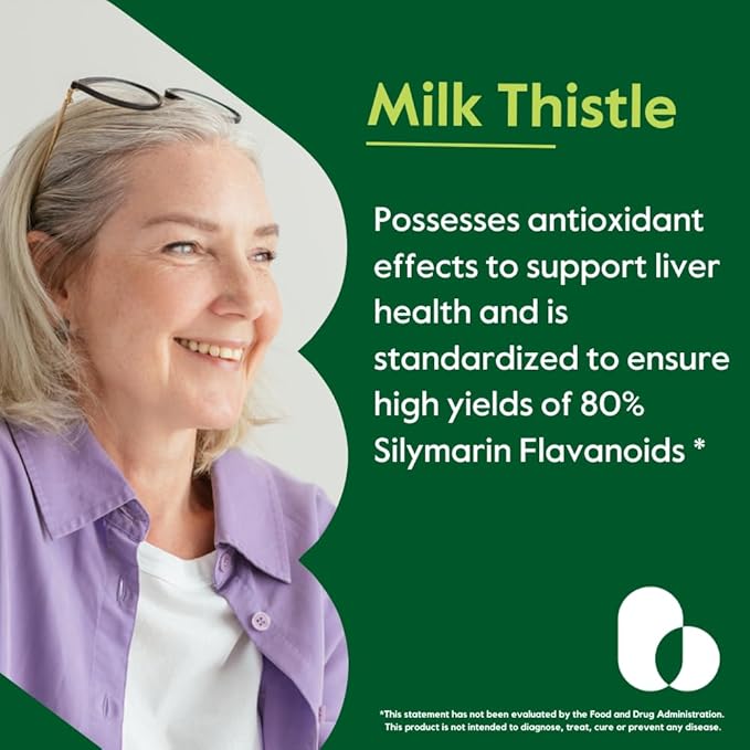 BESTVITE Milk Thistle 300mg (240 Vegetarian Capsules) - Standardized to 80% Silymarin Flavonoids - No Stearates - Vegan - Non GMO - Gluten Free (Pack of 2)