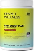 Sparkle Wellness VERISOL Bioactive Hydrolyzed Collagen Peptides | Collagen Powder Supplement with Vitamin C &amp Hyaluronic Acid for Hair Skin and Nail Health | Skin Boost Plus (Chocolate) [50-Serv