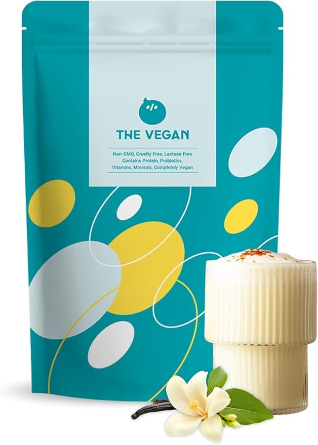 THE VEGAN Protein Powder | Vanilla Plant Based Protein | Non-GMO Soy Isolate with Probiotics | Dairy-Free | Low FODMAP | Low Cholesterol | 1kg