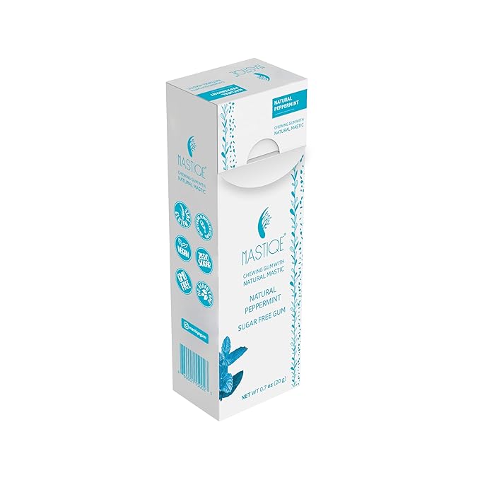 Mastiqe Sugar Free Hard Chewing Gum with Natural Mastic (Peppermint)