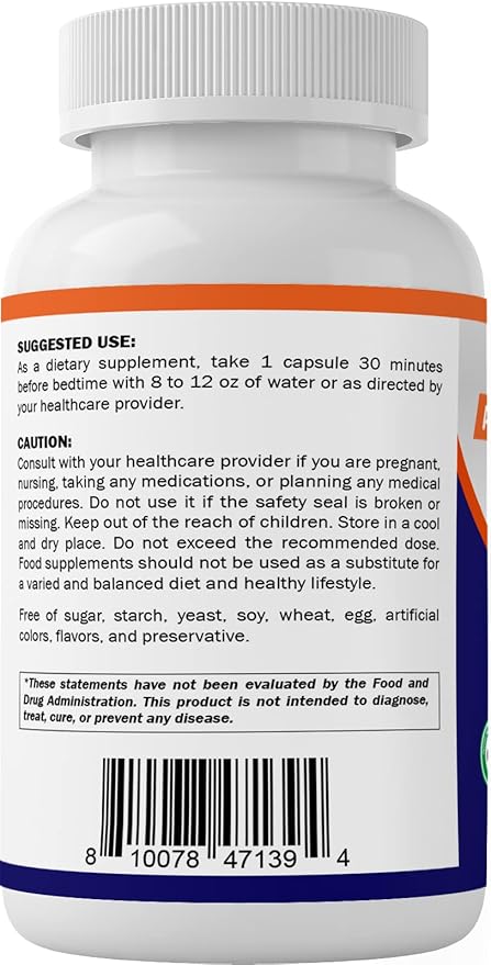 Vitamatic Melatonin 30mg Made with B6 Magnesium L-Theanine L-Tryptophan 5-HTP GABA Valerian Chamomile Passion Flower Ashwagandha &amp Black Pepper