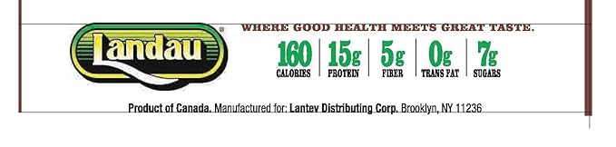 Landau Protein Bar 15 g Protein 1.6oz bar 12 Bars (Peanut Caramel) (Hazelnut)