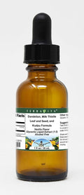 Terravita Dandelion Milk Thistle Leaf and Seed and Kudzu Formula Glycerite Liquid Extract (1:5) - Vanilla Flavored (1 oz ZIN: 523618)