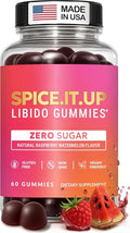 Libido Support for Women Intimacy Gummies - Fast Acting HornyGoatWeed for Women Extract - Gluten Free Vegan &amp Non-GMO - Raspberry Watermelon Flavor - Spicy Gummies for Couples - 60 Gummies