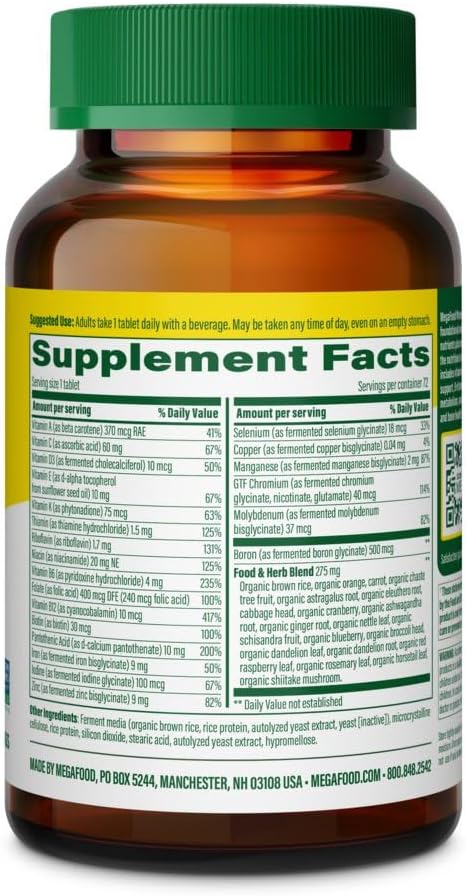 MEGAFOOD Women's One Daily 72 CT