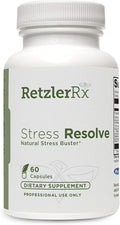 HormoneSynergy Stress Resolve by Dr. RetzlerRx™ - Natural Stress Buster for Calm Relaxation &amp Mood Support - Magnolia Officinalis Ashwagandha L-Theanine Banaba &amp Maral Extract
