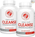 Silver Fern Cleanse - Daily Gut - 2 Bottle - 240 Capsules - 60 Day Supply - Immunoglobulin G A &amp M -(IgG IGA IgM) - Digestive System &amp Immune System Support - Postbiotic