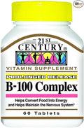 21st Century Vitamin B-100 Complex 60 Count (5 Pack)