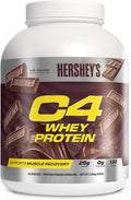 C4 Whey Protein Powder Hershey's Chocolate - 25g Protein 0g Added Sugar 130 Calories Per Serving Supports Muscle Recovery 66 Servings Premium Whey for Post-Workout