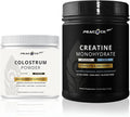Creatine Monohydrate Powder (500g) and Colostrum Powder (60g) Bundle - Unflavored - Gluten-Free Non-GMO Lactose &amp Soy Free