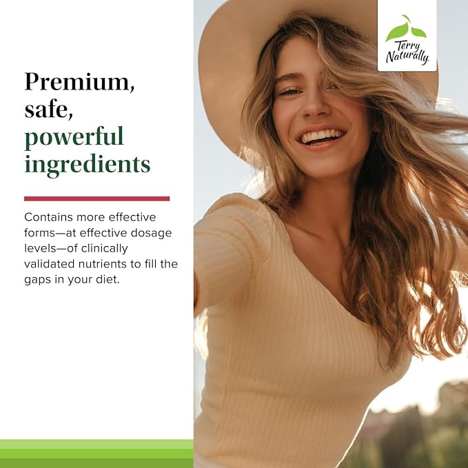 Terry Naturally Clinical Essentials - Supplement to Aid Bone Cardiovascular &amp Immune Health - Supplement with Chelated Minerals - Supplement with B-Vitamins &amp Vitamin C - 120 Capsules