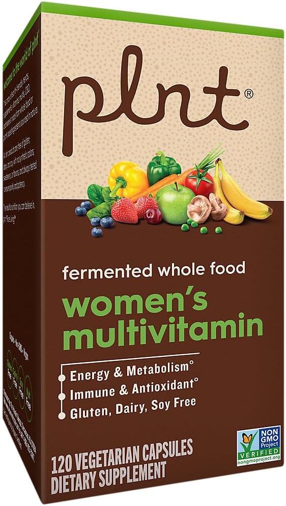 plnt Fermented Whole Food WomenaTMs Multivitamin (120 Vegan Capsules)