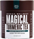 JESSICA WELLNESS Magical Cocoa Turmeric Ginger Tea Black Pepper and Stevia | Ginger Turmeric Cocoa Tea Organic Blend | 3.5 oz
