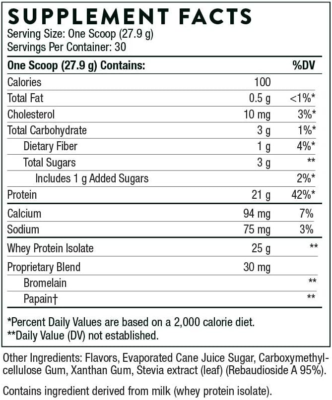 THORNE - Muscle Support Bundle - Whey Protein Isolate Vanilla &amp Creatine - NSF Certified - 30 to 90 Servings