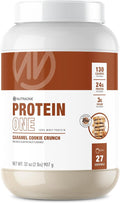 NutraOne ProteinOne Whey Protein Promote Recovery and Build Muscle with a Protein Shake Powder for Men &amp Women (Caramel Cookie Crunch 2 LB)