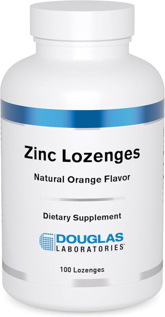 Douglas Laboratories Zinc Lozenges | Support for Immune Function* | 100 Lozenges | Natural Orange Flavor