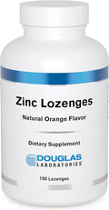 Douglas Laboratories Zinc Lozenges | Support for Immune Function* | 100 Lozenges | Natural Orange Flavor