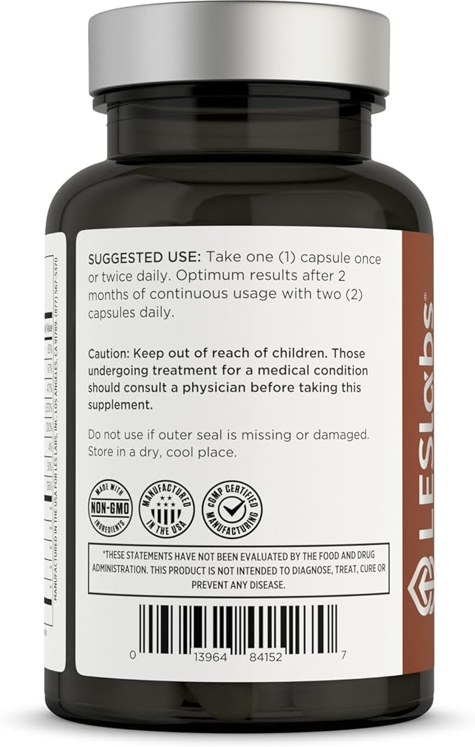 LES Labs Hair Health – Hair Growth &amp Nails Supplement Improved Thickness Strength &amp Fullness – Keratin Biotin Pumpkin Seed &amp MSM – 60 Capsules (Pack of 3)