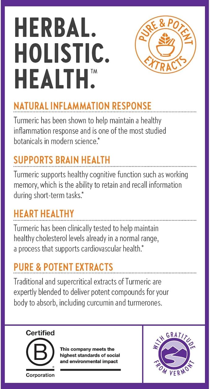 New Chapter Turmeric SupplementDailyHeartBrain&ampHealthy Inflammation SupportSupercritical Turmeric Curcumin Means No Black Pepper NeededNon-GMOGluten Free – (4 Month Supply)120 Count (Pack o