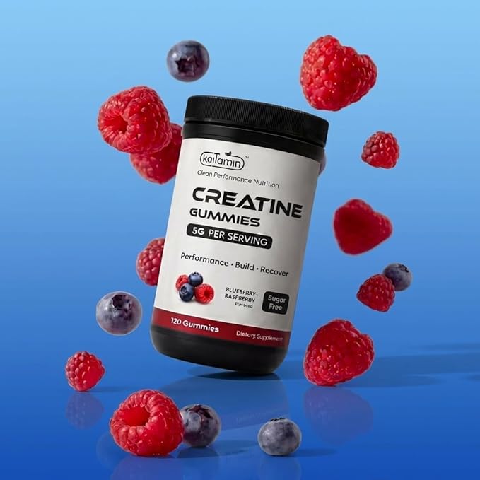 Creatine Monohydrate Gummies 5g – NSF &amp Eurofins Tested GMP – for Women &amp Men – Muscle Strength Recovery &amp Cognitive Health – Sugar Free Vegan Halal Non-GMO No Fillers -30 Day