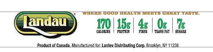 Landau Protein Bar 15 g Protein 1.6oz bar 12 Bars (Peanut Caramel)