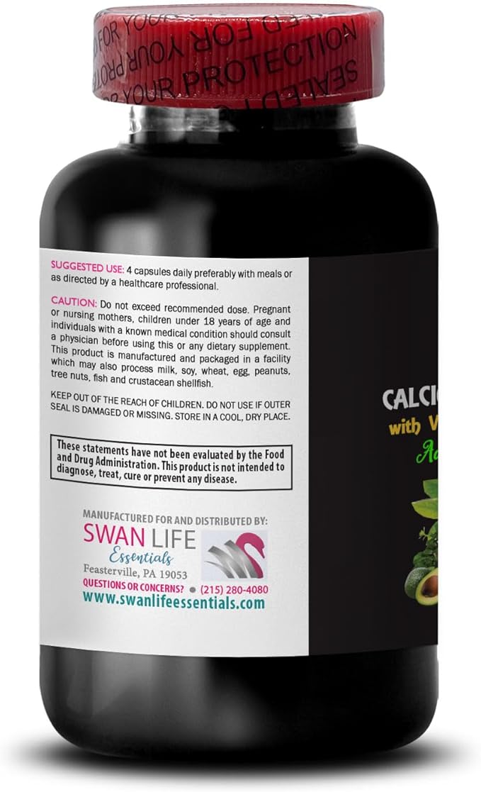 Calcium Magnesium Supplement - Phosphorus Support Magnesium Formula Daily Support Boron Benefits Calcium with D Vitamin D Boost Natural Supplements for Women Balanced Minerals 2Bot