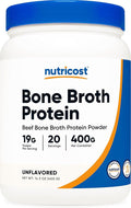 Nutricost Beef Bone Broth Protein Powder Unflavored (20 Servings) - Gluten-Free GMO-Free