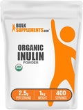BulkSupplements.com Organic Inulin Powder - Inulin Supplement Soluble Fiber Powder - Vegan &amp Gluten Free - 2.5g per Serving 1kg (2.2 lbs) (Pack of 1)