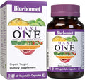 Bluebonnet Nutrition Maxi One (with Iron) Whole Food Multiple Enzymes Energy Vitality Gluten &amp Dairy &amp Soy Free Kosher Vegetarian Friendly Non-GMO 2 Month Supply Beige 60 Count