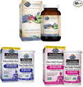 Garden of Life Multivitamin for Men Vegan 60 Count &amp Probiotics for Men 30 Capsules &amp Probiotics for Women &amp Prebiotics