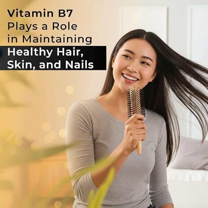Plant Based Vitamin B-Complex - All essentail B Vitamins in One | Hair Growth Boosts Energy &amp Immunity - 60 Veg Capsules