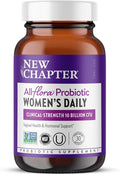 New Chapter Probiotics for Women - 30 ct (1 Month Supply) Women's Daily Probiotic with Prebiotics and Probiotics for Vaginal Health &amp Chaste Tree for Hormonal Support 100% Vegetarian Non-GMO